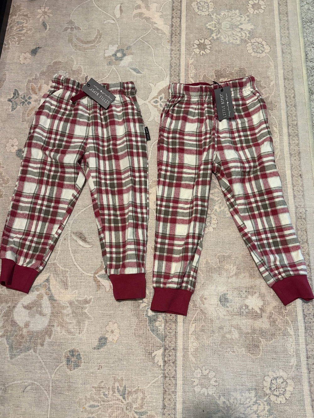 NWT Little Bipsy Christmas Joggers 2/3 & 3/4